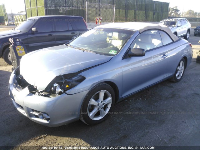 4T1FA38P78U146437 - 2008 TOYOTA CAMRY SOLARA SE/SLE/SPORT BLUE photo 2