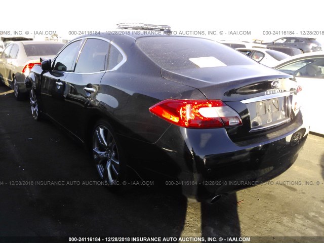 JN1BY1AP7DM513377 - 2013 INFINITI M37 BLACK photo 3