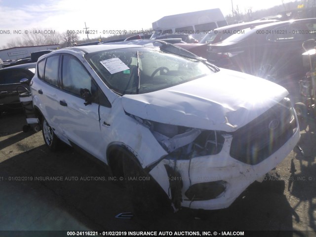 1FMCU0F76JUB83450 - 2018 FORD ESCAPE S WHITE photo 1