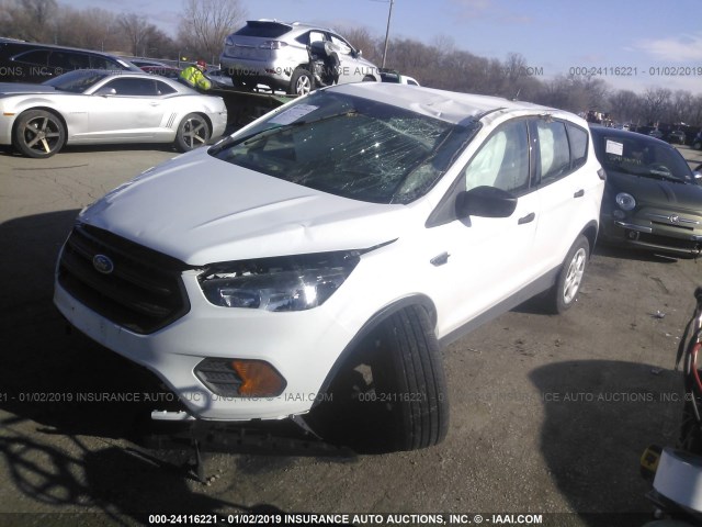 1FMCU0F76JUB83450 - 2018 FORD ESCAPE S WHITE photo 2