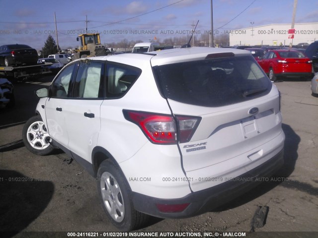 1FMCU0F76JUB83450 - 2018 FORD ESCAPE S WHITE photo 3