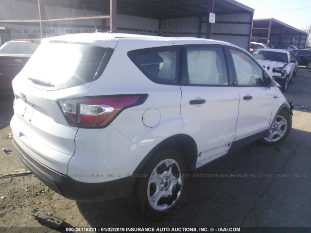 1FMCU0F76JUB83450 - 2018 FORD ESCAPE S WHITE photo 4