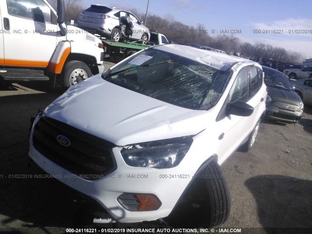 1FMCU0F76JUB83450 - 2018 FORD ESCAPE S WHITE photo 6