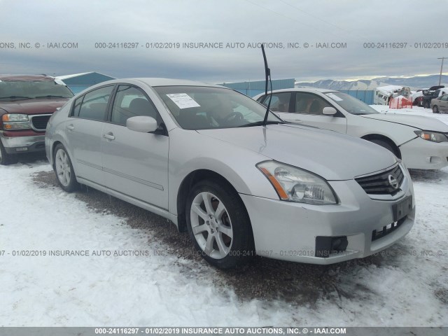 1N4BA41E48C820539 - 2008 NISSAN MAXIMA SE/SL SILVER photo 1