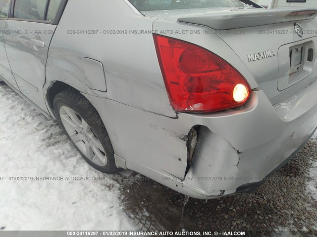 1N4BA41E48C820539 - 2008 NISSAN MAXIMA SE/SL SILVER photo 6