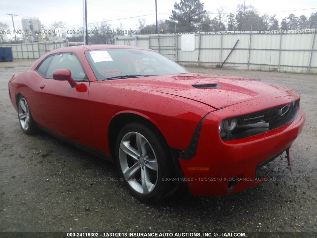 2C3CDZAG5FH702132 - 2015 DODGE CHALLENGER SXT RED photo 1