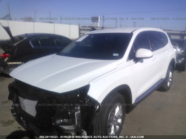 5NMS33AD3KH053622 - 2019 HYUNDAI SANTA FE SEL/SEL PLUS WHITE photo 2