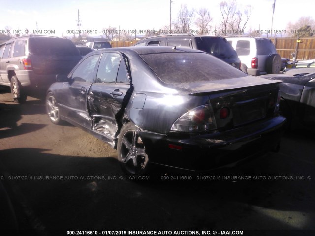 JTHBD192220055896 - 2002 LEXUS IS 300 BLACK photo 3