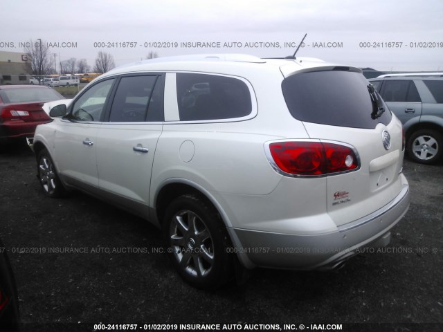 5GAEV23758J154545 - 2008 BUICK ENCLAVE CXL WHITE photo 3