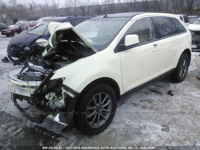 2FMDK48C68BA86745 - 2008 FORD EDGE SEL CREAM photo 2