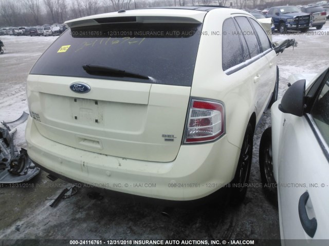 2FMDK48C68BA86745 - 2008 FORD EDGE SEL CREAM photo 4