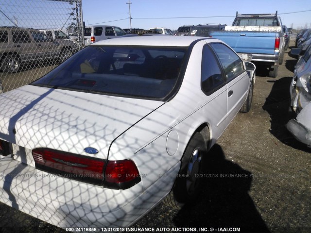 1FALP62W8SH122970 - 1995 FORD THUNDERBIRD LX WHITE photo 4