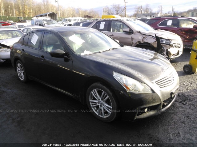 JN1CV6AR3CM675761 - 2012 INFINITI G37 BLACK photo 1