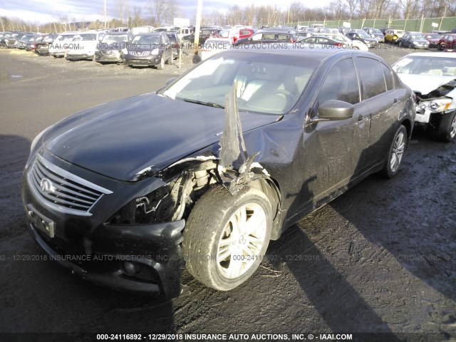 JN1CV6AR3CM675761 - 2012 INFINITI G37 BLACK photo 6