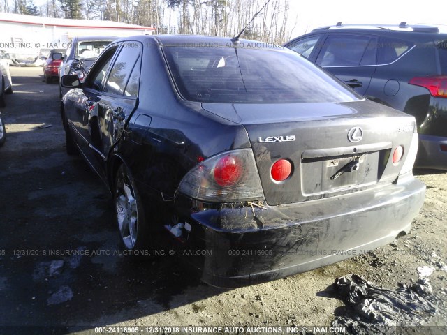 JTHBD192320059777 - 2002 LEXUS IS 300 BLACK photo 3