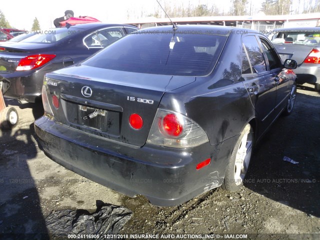 JTHBD192320059777 - 2002 LEXUS IS 300 BLACK photo 4