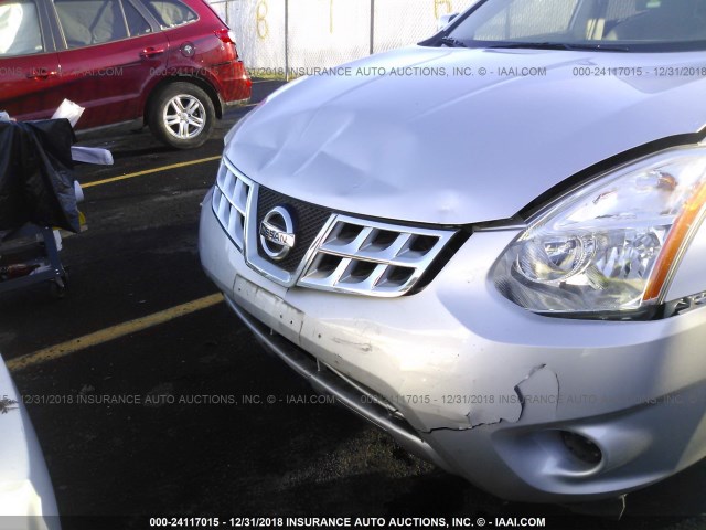 JN8AS5MV7CW707152 - 2012 NISSAN ROGUE S/SV SILVER photo 6