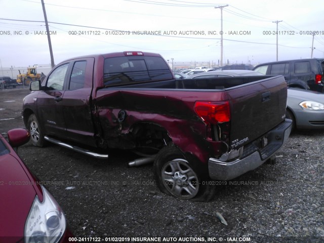 5TFUY5F11AX118137 - 2010 TOYOTA TUNDRA DOUBLE CAB SR5 RED photo 3