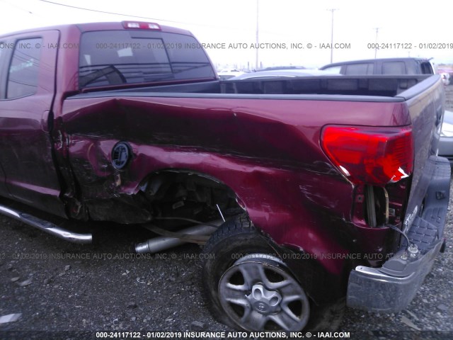 5TFUY5F11AX118137 - 2010 TOYOTA TUNDRA DOUBLE CAB SR5 RED photo 6