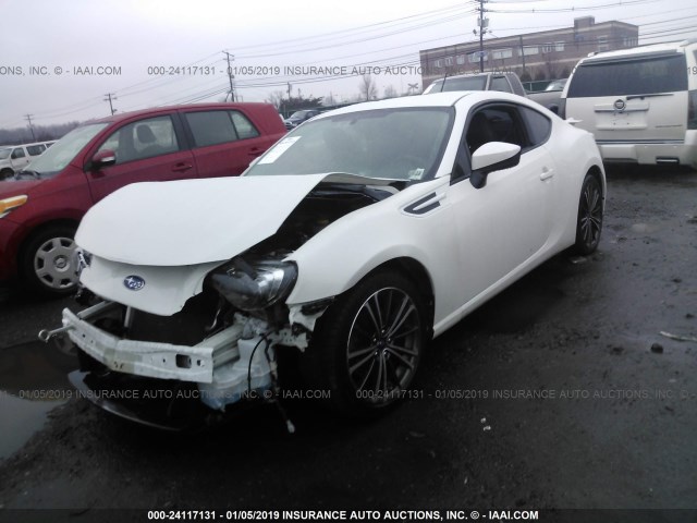 JF1ZCAC1XE9601210 - 2014 SUBARU BRZ 2.0 LIMITED WHITE photo 2