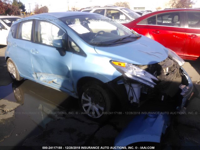 3N1CE2CPXFL370051 - 2015 NISSAN VERSA NOTE S/S PLUS/SV/SL/SR BLUE photo 1