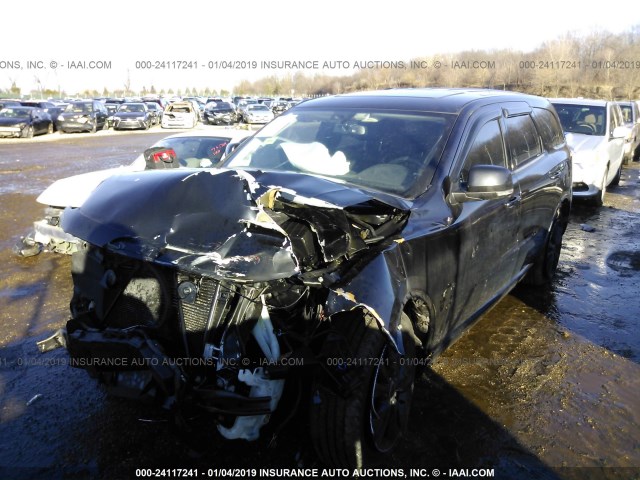 1C4SDJCT9CC285986 - 2012 DODGE DURANGO R/T BLACK photo 2