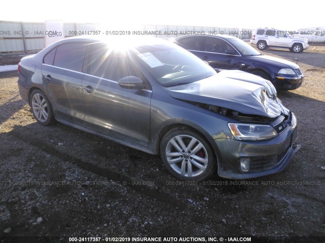 3VW467AJ0DM237801 - 2013 VOLKSWAGEN JETTA GLI GRAY photo 1