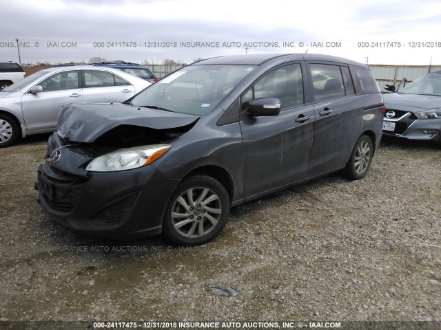 JM1CW2BL5D0156328 - 2013 MAZDA 5 GRAY photo 2