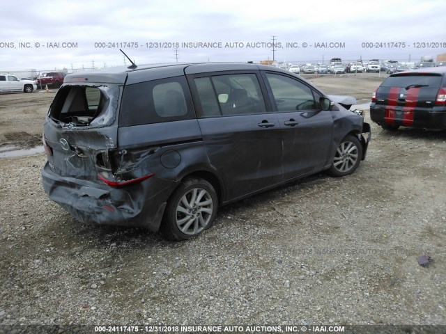 JM1CW2BL5D0156328 - 2013 MAZDA 5 GRAY photo 4