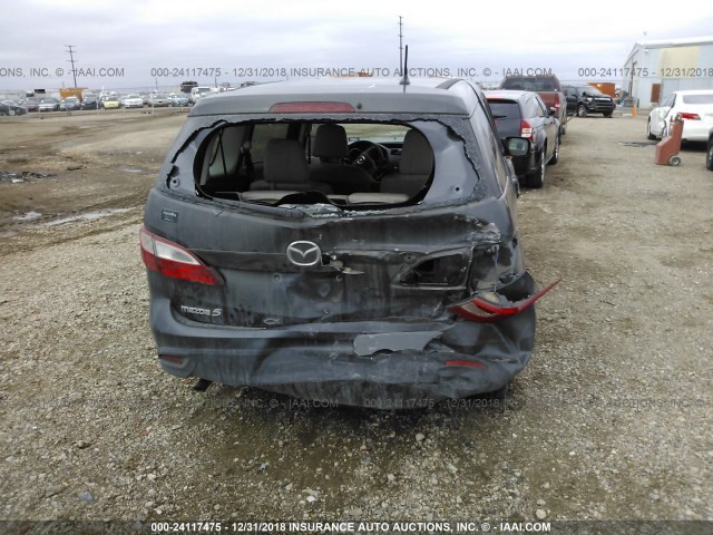 JM1CW2BL5D0156328 - 2013 MAZDA 5 GRAY photo 6