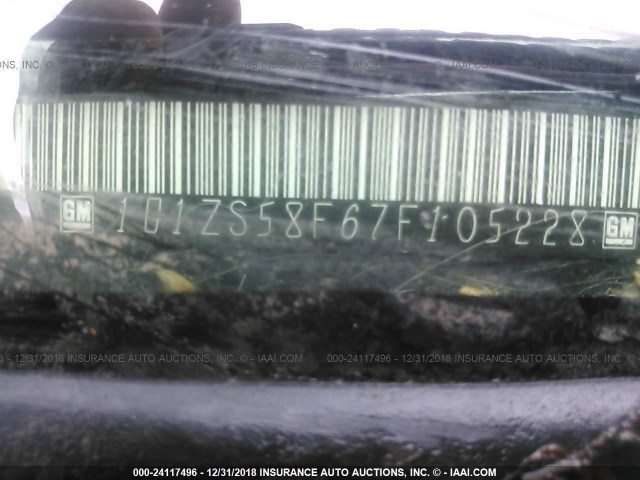 1G1ZS58F67F105228 - 2007 CHEVROLET MALIBU LS 蓝色 照片 9