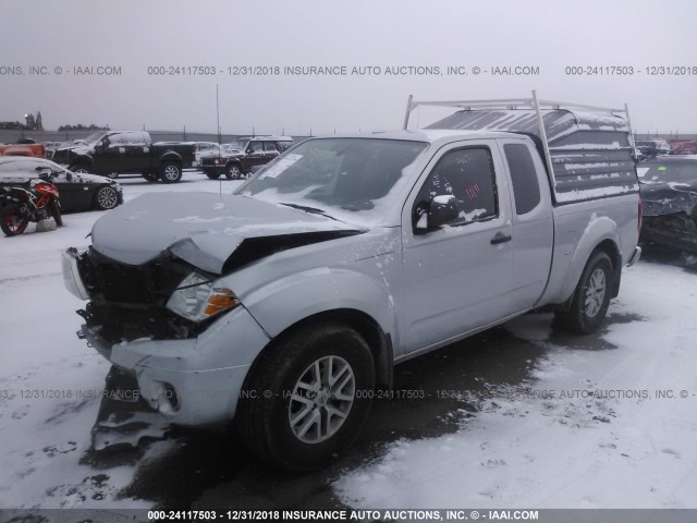 1N6BD0CT6HN729361 - 2017 NISSAN FRONTIER S/SV SILVER photo 2