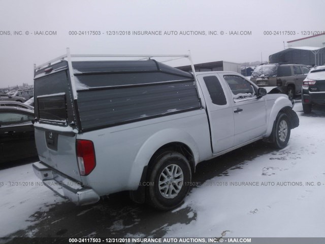 1N6BD0CT6HN729361 - 2017 NISSAN FRONTIER S/SV SILVER photo 4