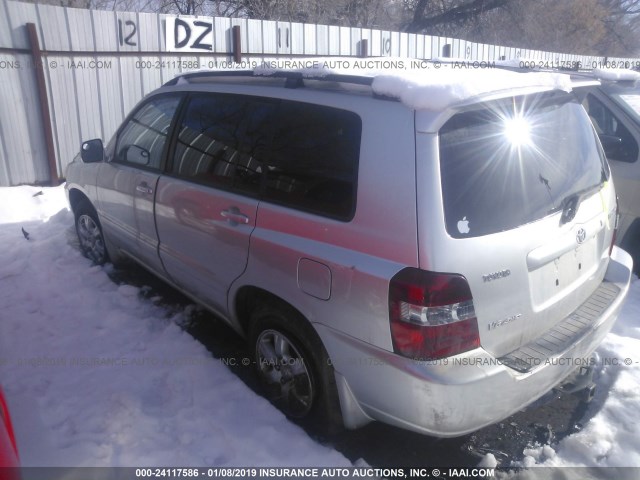 JTEEP21A950104087 - 2005 TOYOTA HIGHLANDER LIMITED SILVER photo 3