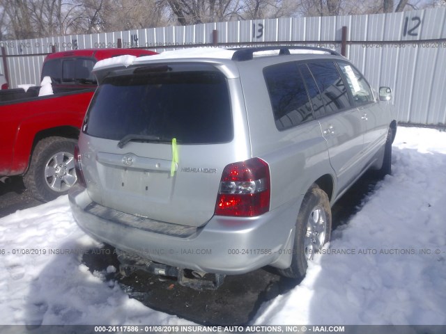 JTEEP21A950104087 - 2005 TOYOTA HIGHLANDER LIMITED SILVER photo 4