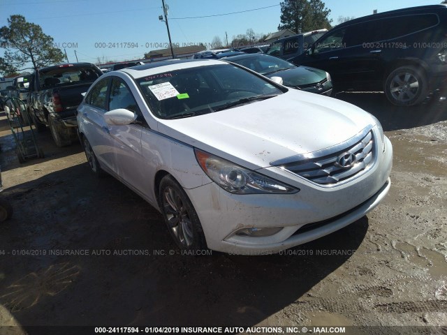 5NPEC4AB6CH480606 - 2012 HYUNDAI SONATA SE/LIMITED WHITE photo 1