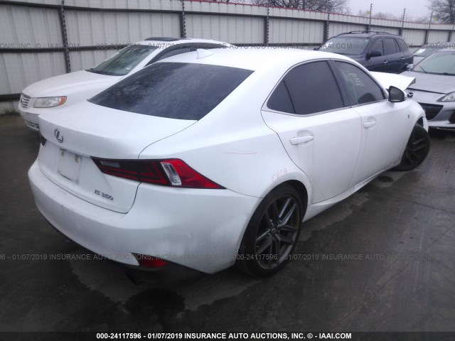 JTHBE1D20E5012461 - 2014 LEXUS IS 350 WHITE photo 4