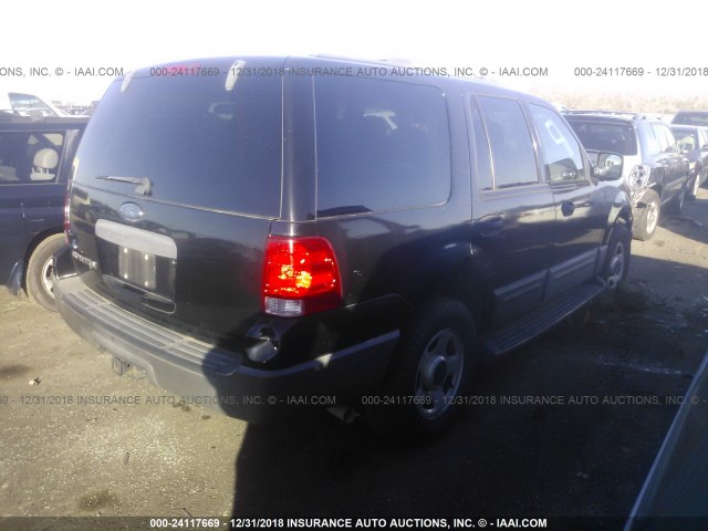 1FMRU13W64LA40035 - 2004 FORD EXPEDITION XLS BLACK photo 4