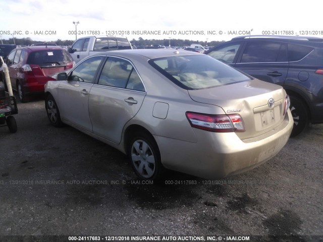 4T1BF3EK5AU014646 - 2010 TOYOTA CAMRY SE/LE/XLE 金色 照片 3