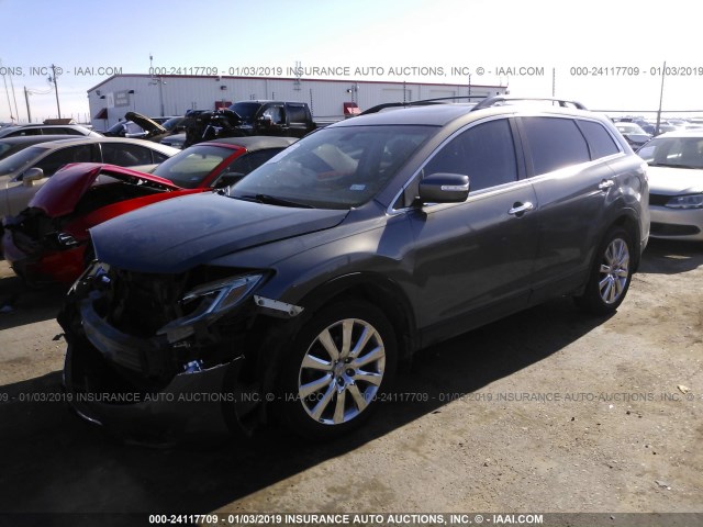 JM3TB28A480140894 - 2008 MAZDA CX-9 GRAY photo 2