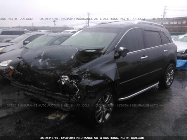 2HNYD2H33DH506533 - 2013 ACURA MDX TECHNOLOGY GRAY photo 2