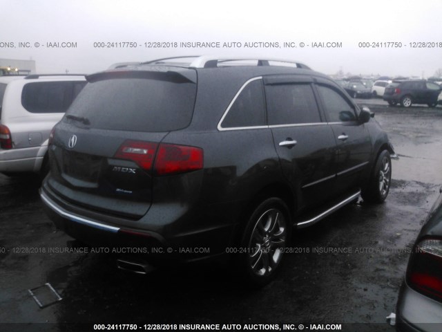2HNYD2H33DH506533 - 2013 ACURA MDX TECHNOLOGY GRAY photo 4