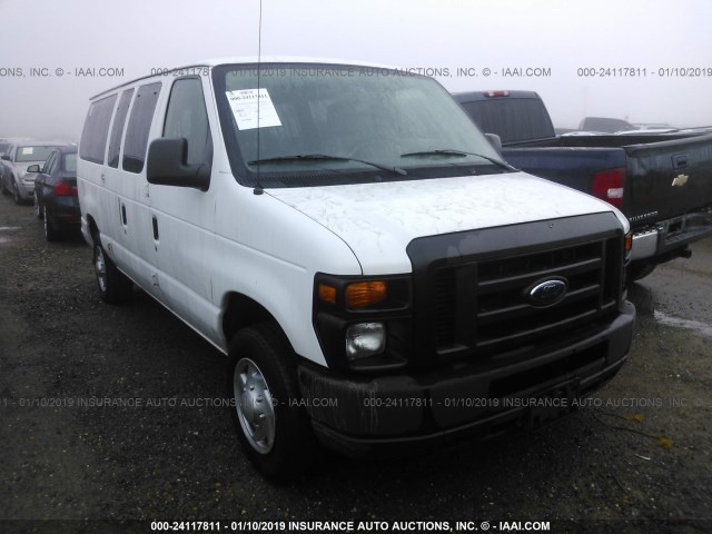 1FTNE1EW4ADA58469 - 2010 FORD ECONOLINE E150 VAN WHITE photo 1