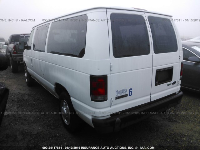 1FTNE1EW4ADA58469 - 2010 FORD ECONOLINE E150 VAN WHITE photo 3