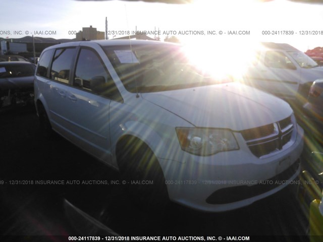 2C4RDGBG3CR139533 - 2012 DODGE GRAND CARAVAN SE WHITE photo 1