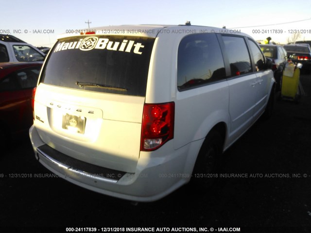 2C4RDGBG3CR139533 - 2012 DODGE GRAND CARAVAN SE WHITE photo 4