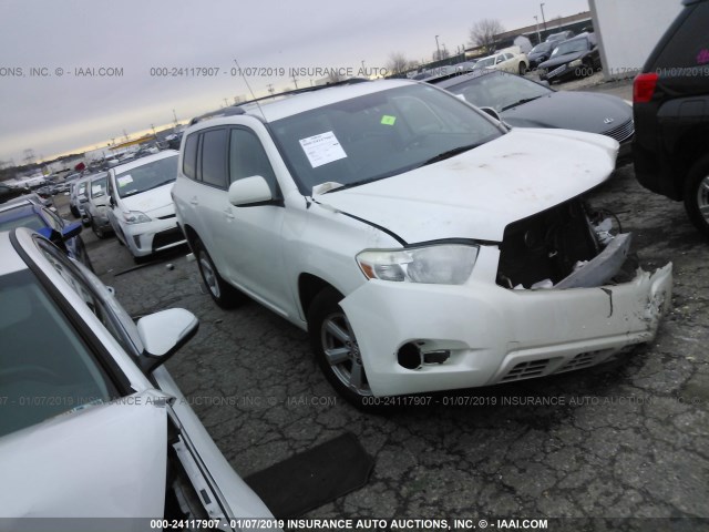 JTEBK3EH3A2159597 - 2010 TOYOTA HIGHLANDER WHITE photo 1