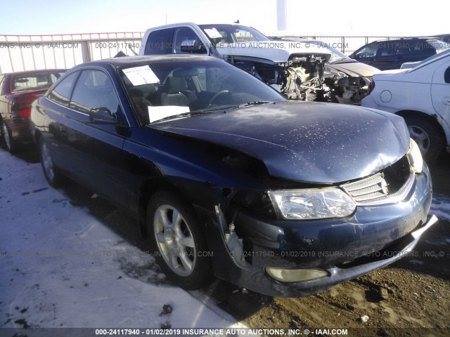 2T1CF22P73C611090 - 2003 TOYOTA CAMRY SOLARA SE/SLE BLUE photo 1