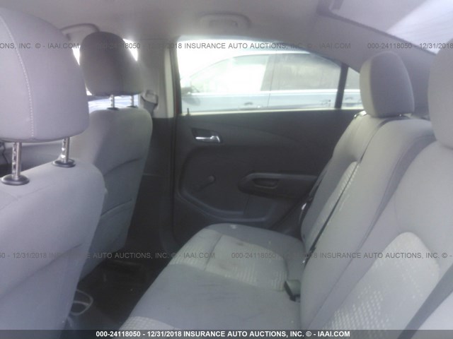 1G1JB5SH1C4228478 - 2012 CHEVROLET SONIC LS 红色 照片 8