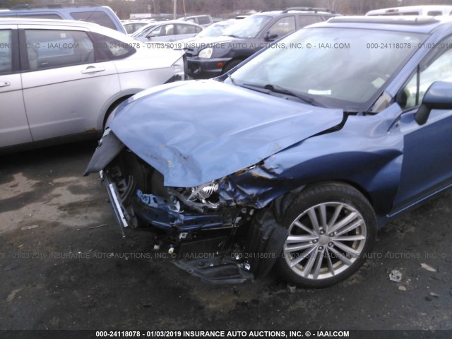 JF1GJAD64EH005569 - 2014 SUBARU IMPREZA PREMIUM BLUE photo 6
